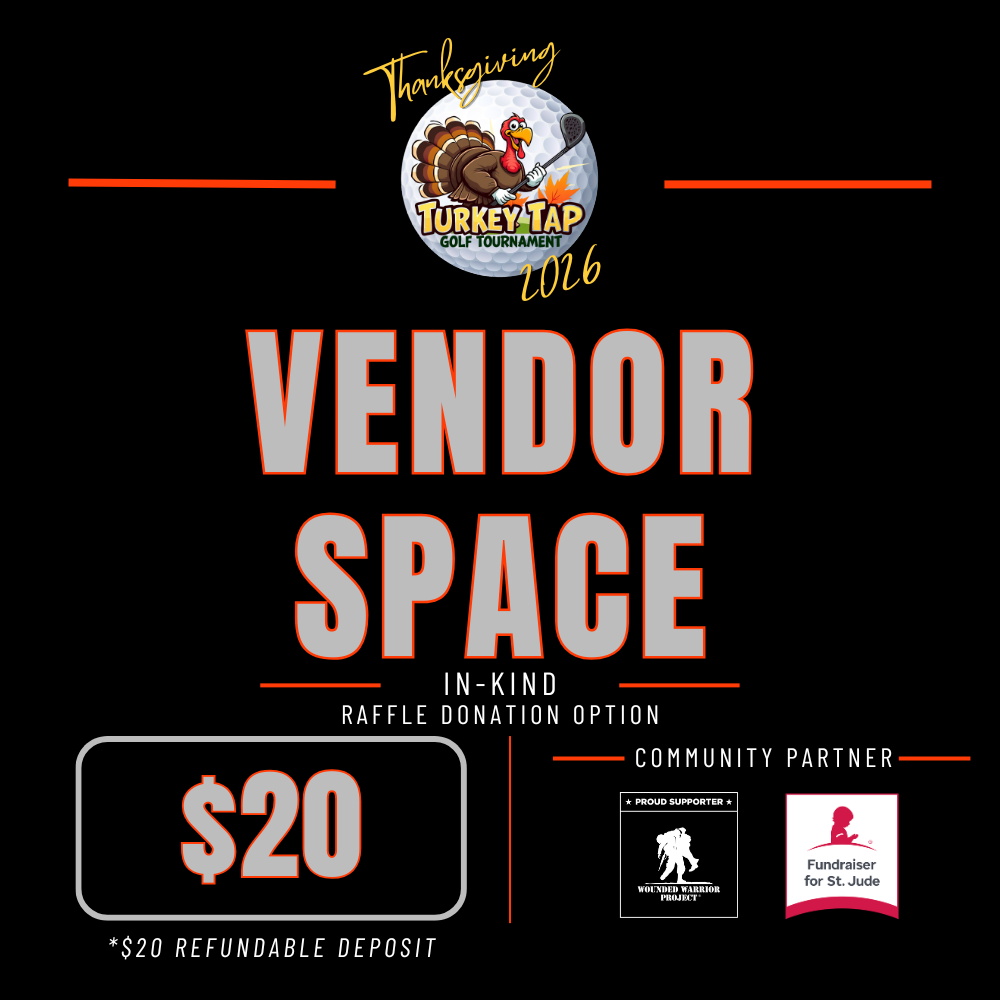 2026 Turkey Tap Vendor Space (In-Kind Option)