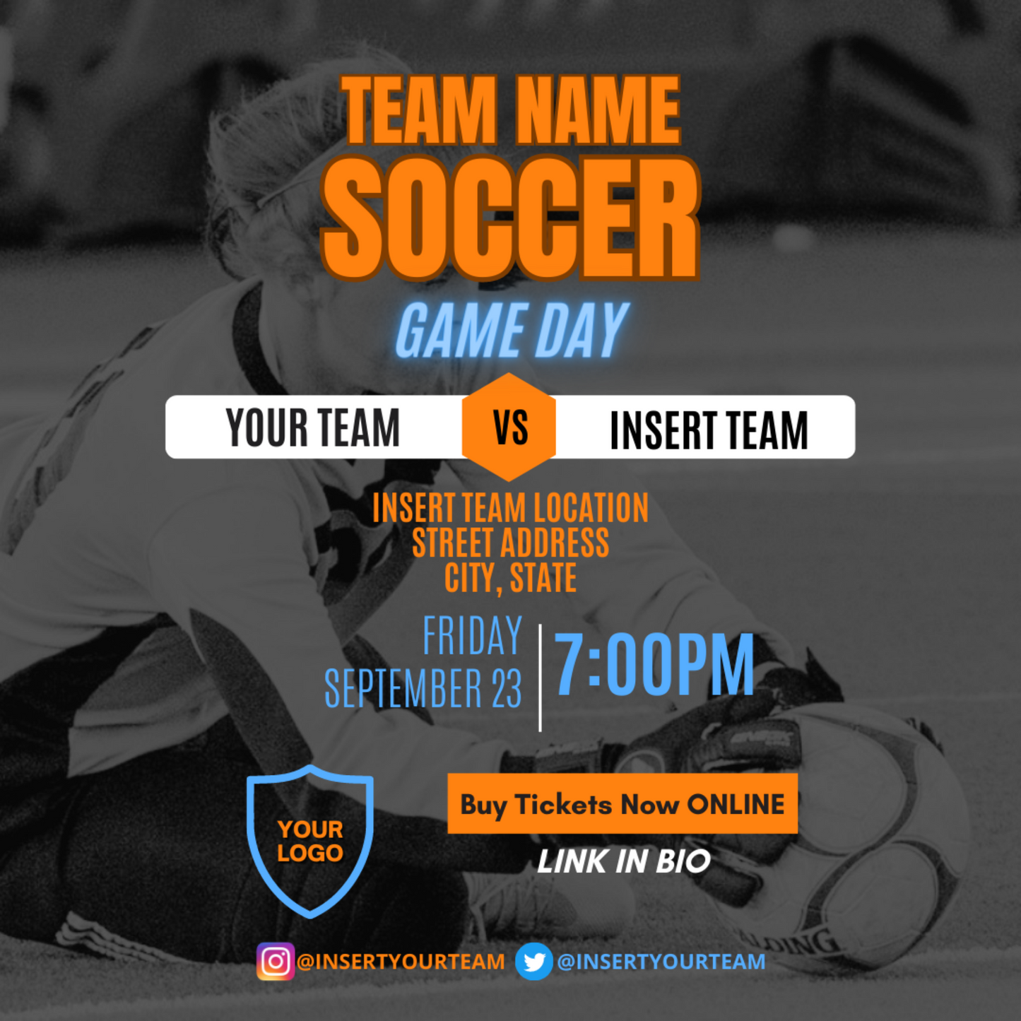DIY Soccer Bundle - Editable Canva Templates