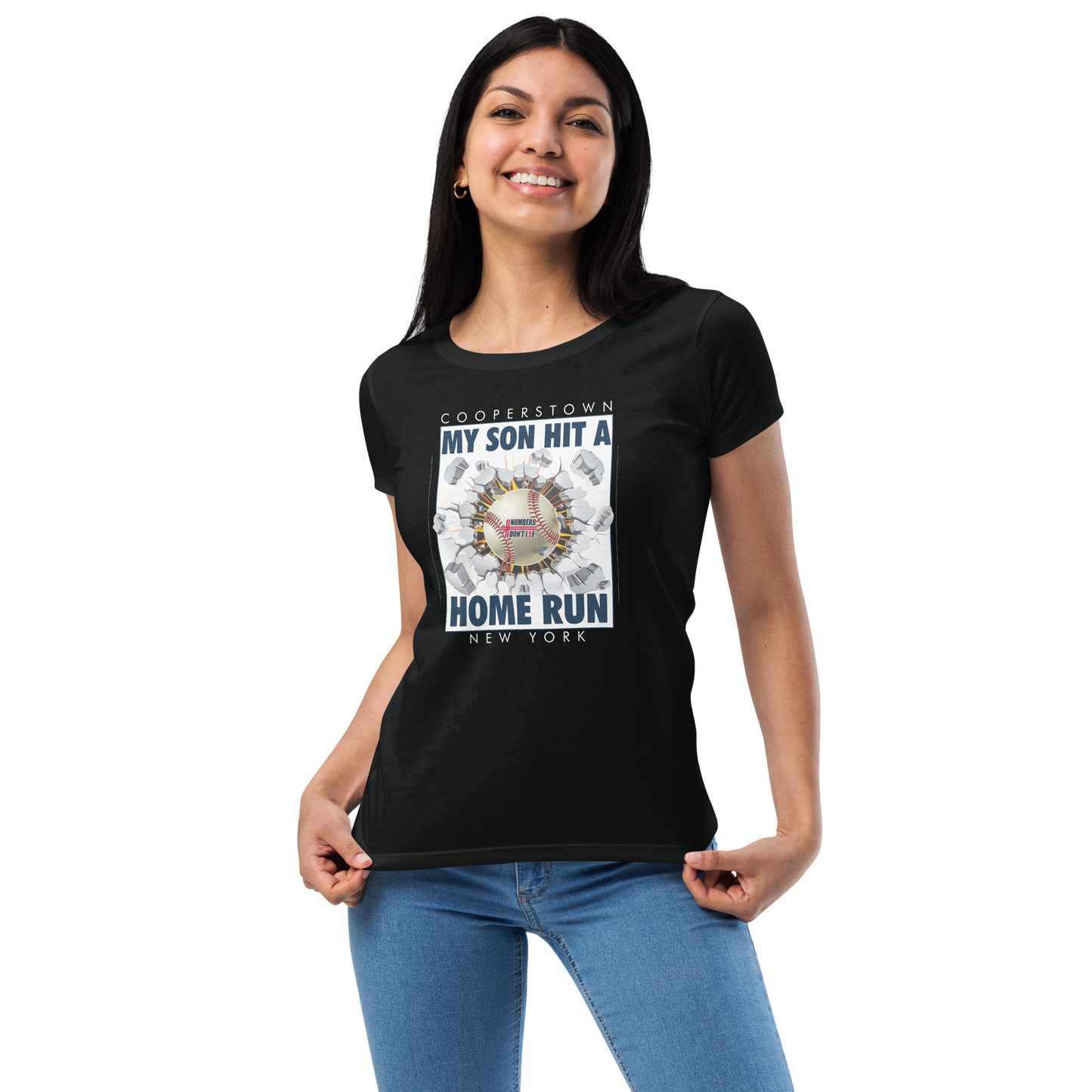 Cooperstown Home Run - Women’s fitted t-shirt - FREE SHIPPING