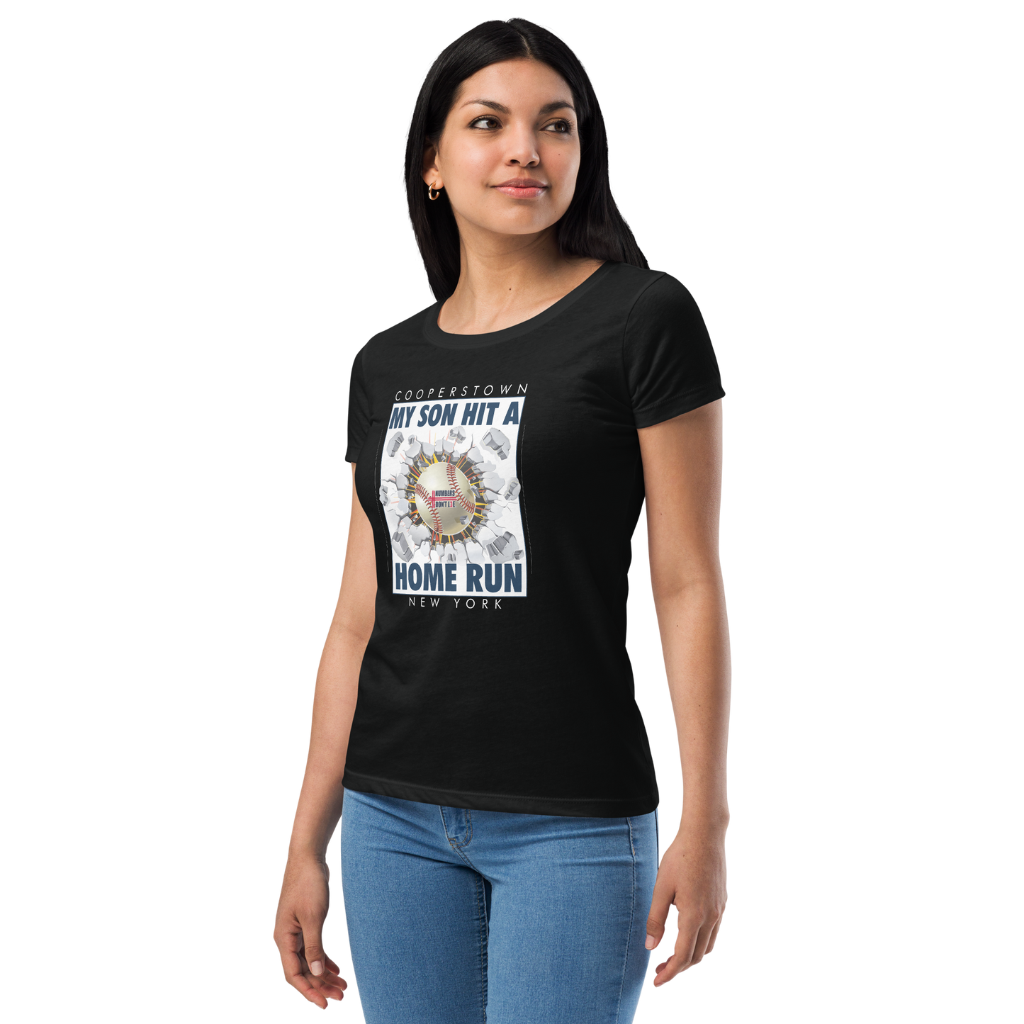 Cooperstown Home Run - Women’s fitted t-shirt - FREE SHIPPING