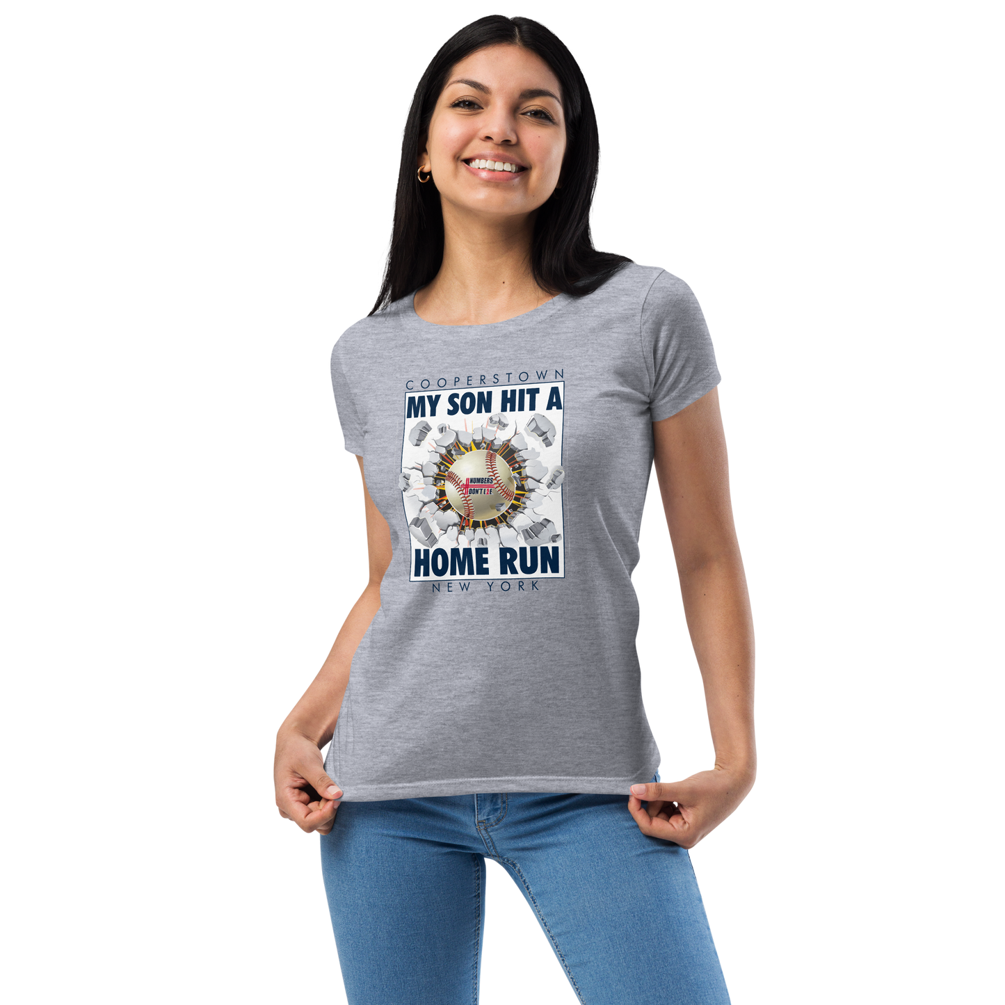Cooperstown Home Run - Women’s fitted t-shirt - FREE SHIPPING