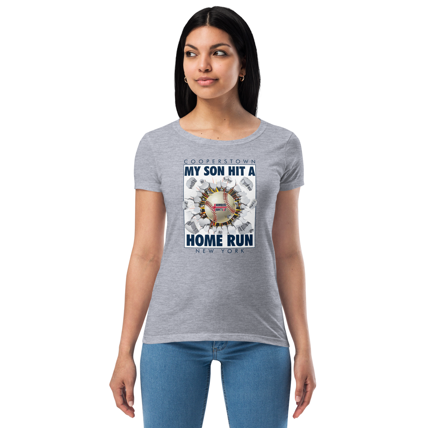 Cooperstown Home Run - Women’s fitted t-shirt - FREE SHIPPING