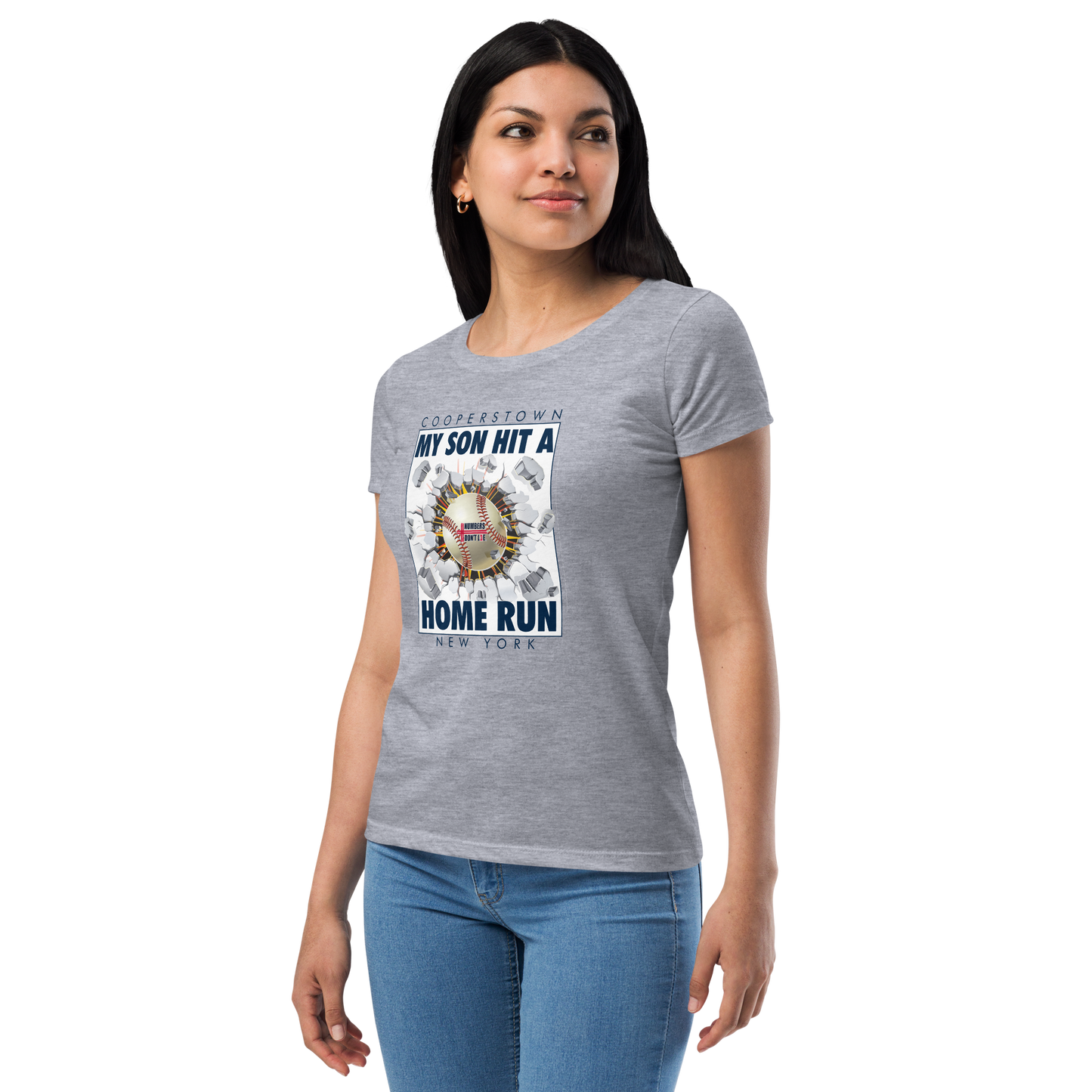 Cooperstown Home Run - Women’s fitted t-shirt - FREE SHIPPING