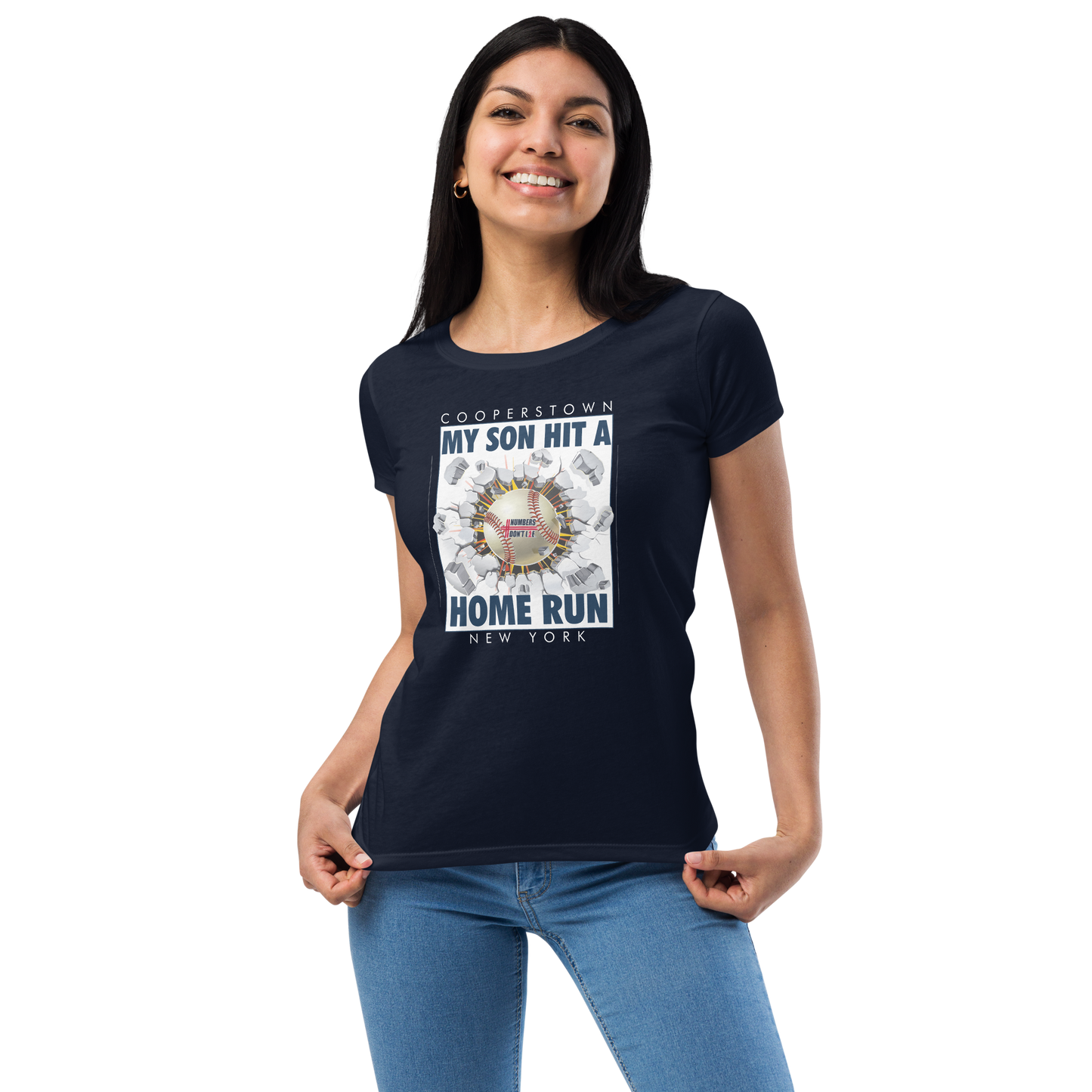 Cooperstown Home Run - Women’s fitted t-shirt - FREE SHIPPING
