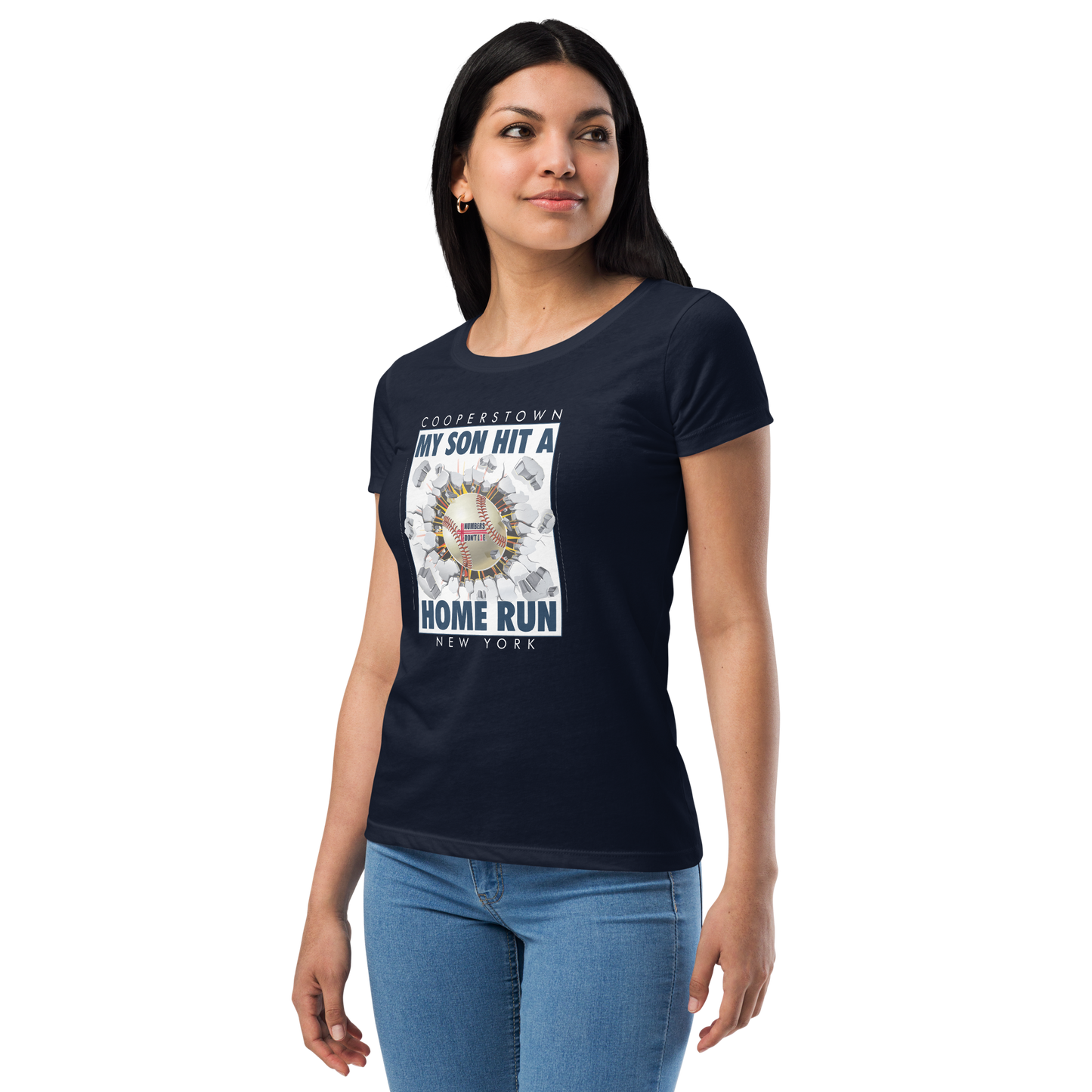 Cooperstown Home Run - Women’s fitted t-shirt - FREE SHIPPING