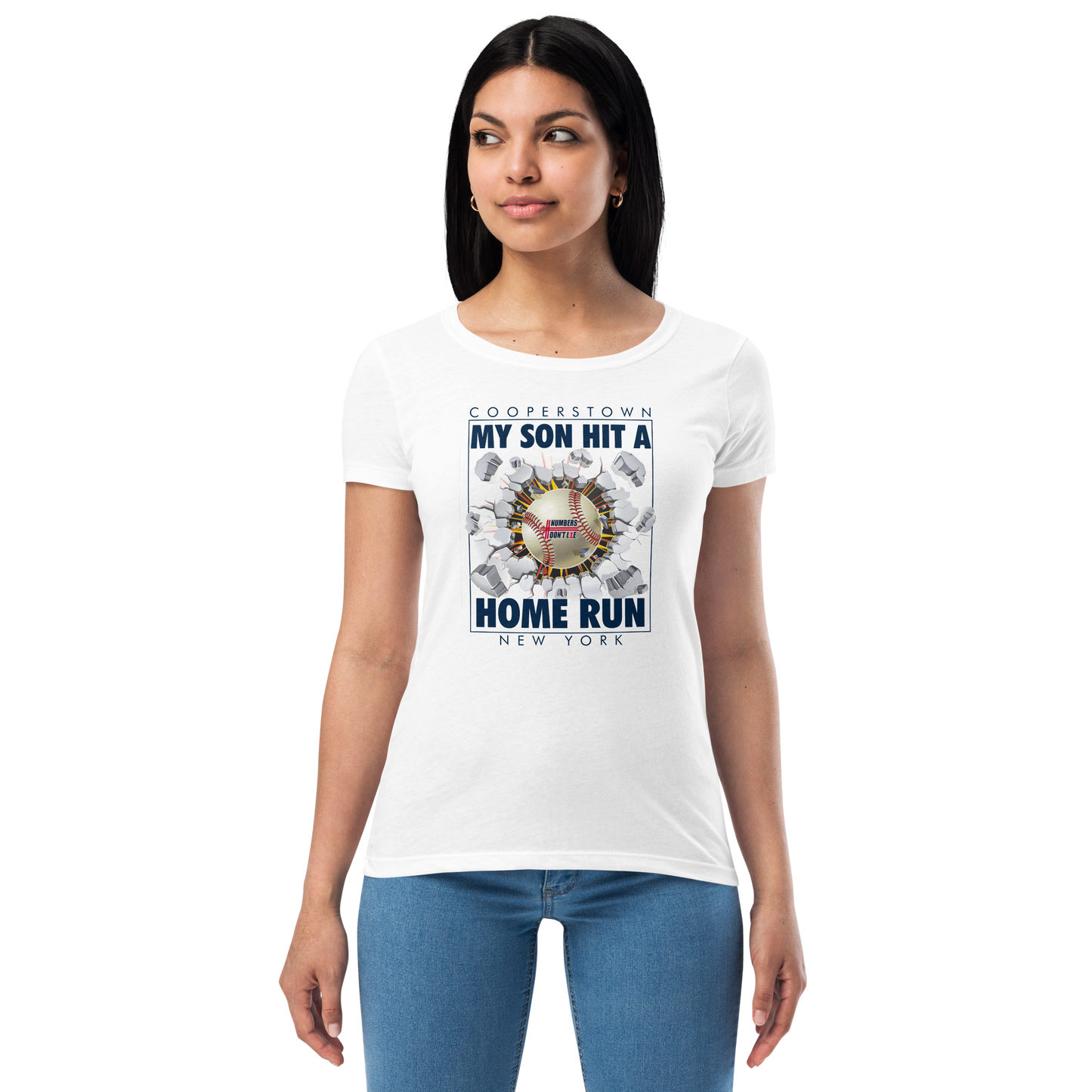 Cooperstown Home Run - Women’s fitted t-shirt - FREE SHIPPING