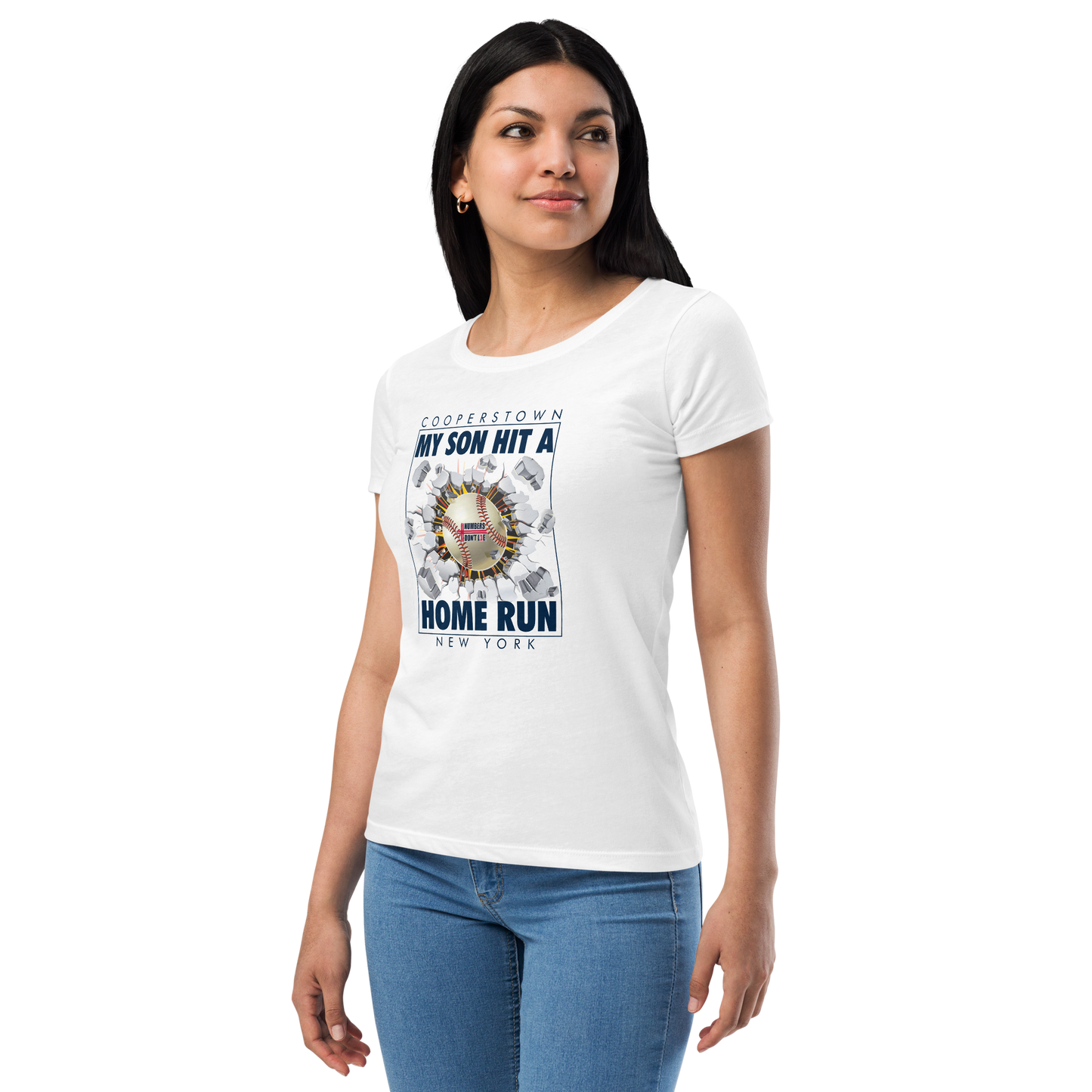 Cooperstown Home Run - Women’s fitted t-shirt - FREE SHIPPING