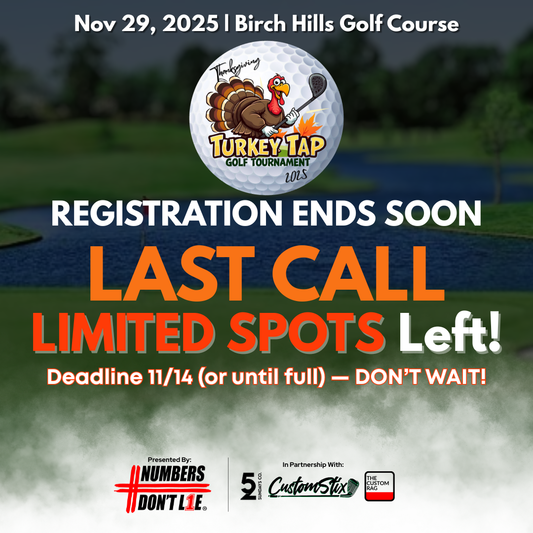 Turkey Tap Golf Tournament 2025 - READ DETAILS BEFORE YOU REGISTER!