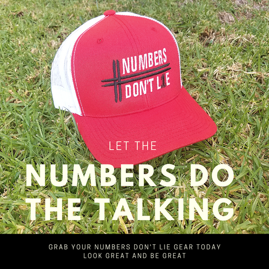 Numbers Don't Lie 2-Tone Hat (Red/White)