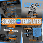 DIY Soccer Bundle - Editable Canva Templates