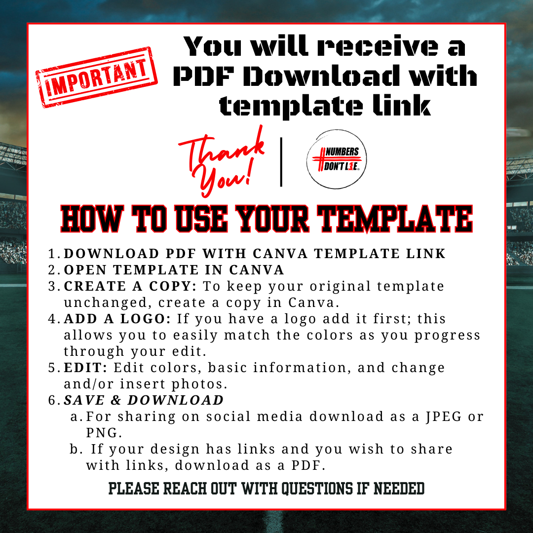 DIY Baseball Editable Canva Templates for Social Media Graphics