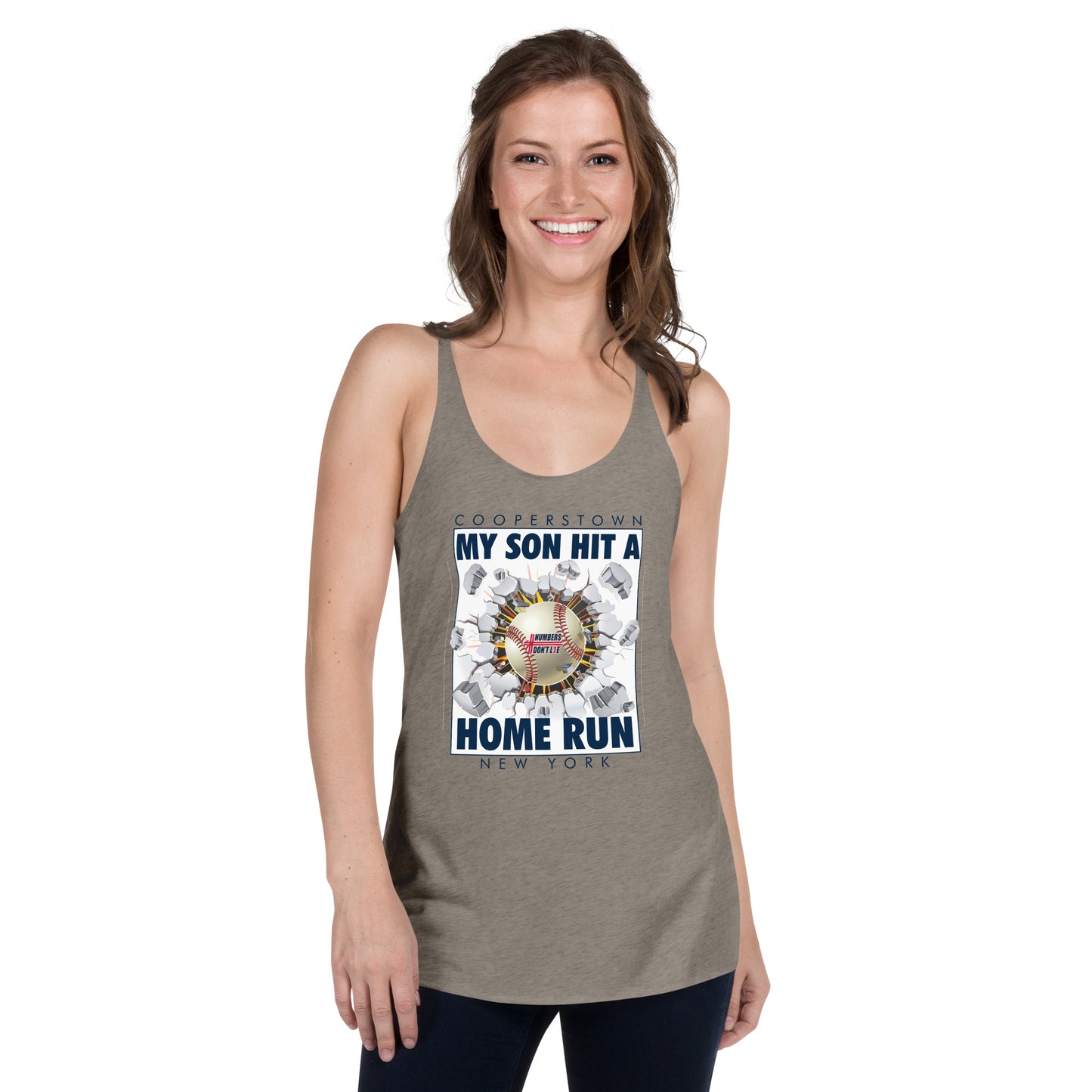 Cooperstown Home Run - Women's Racerback Tank - FREE SHIPPING
